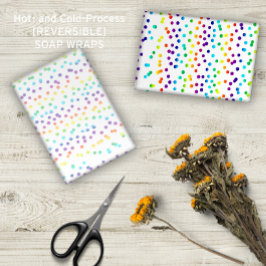 Rainbow Dots Muster Artisan Soap Wraps