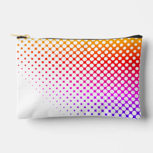 Rainbow Dots Superfade im Stil der 80er Jahre Zubehörtasche