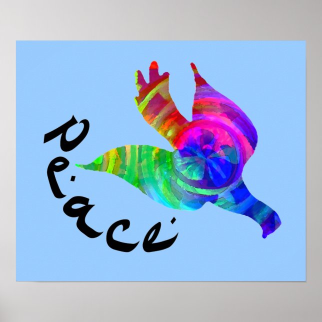 Rainbow Dove Peace Poster (Vorne)