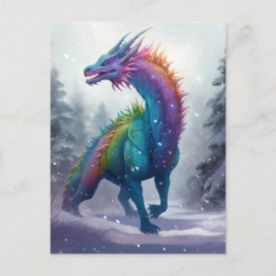 Rainbow Dragon Dans La Carte Postale Art Imaginair