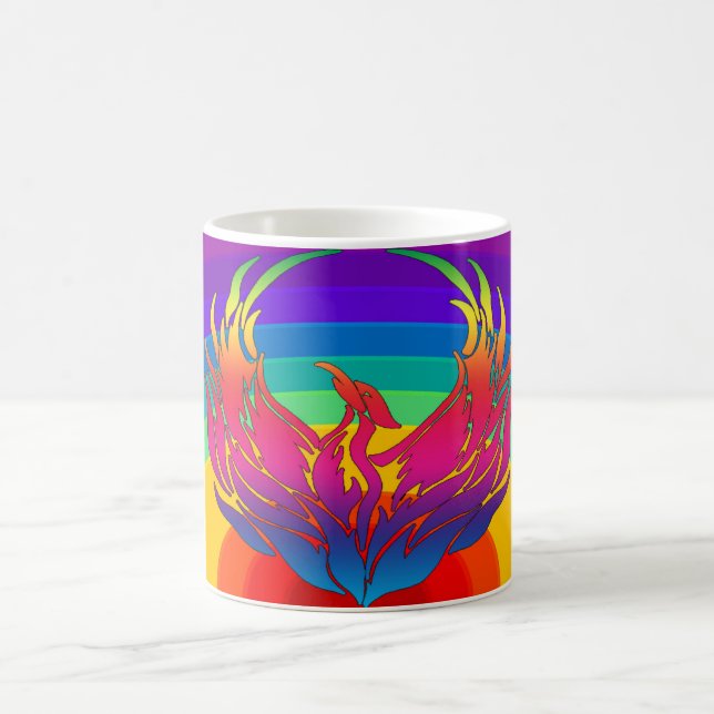 Rainbow Dragon Kaffeetasse (Mittel)