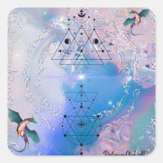 Rainbow Dragon Light Code Aufkleber