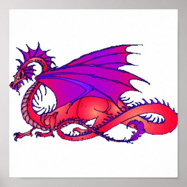 Rainbow Dragon Poster (Vorne)