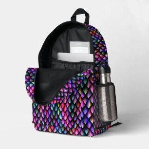 Rainbow Dragon Scales Backpack #3 Bedruckter Rucksack