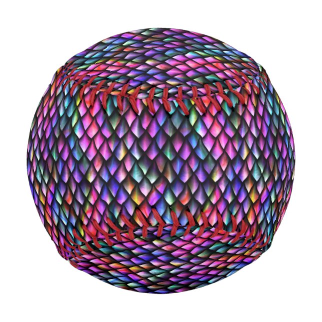 Rainbow Dragon Scales Baseball (Vorderseite)