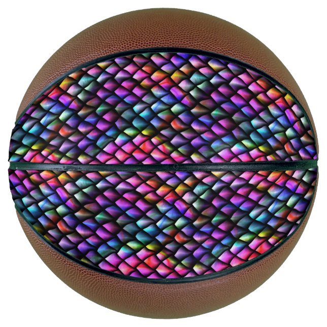 Rainbow Dragon Scales Basketball (Vorderseite)