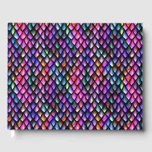 Rainbow Dragon Scales Guestbook Gästebuch