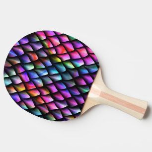 Rainbow Dragon Scales Ping Pong Paddle Tischtennis Schläger