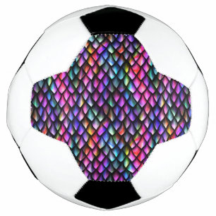 Rainbow Dragon Scales Soccer Ball