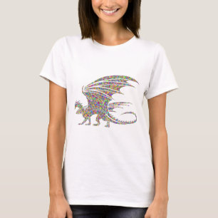 Rainbow Dragon Tribal Tattoo Idee T-Shirt