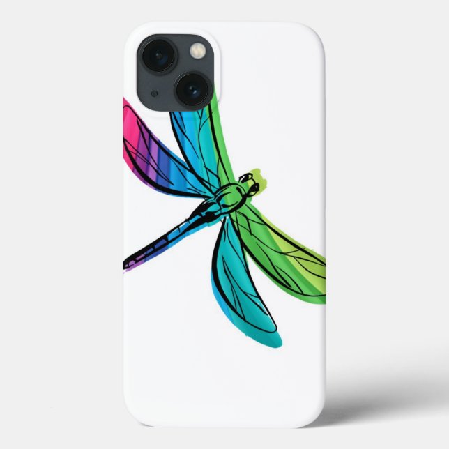 Rainbow Dragonfly Case-Mate iPhone Hülle (Rückseite)