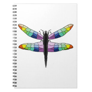 Rainbow Dragonfly-Notizbuch Notizblock