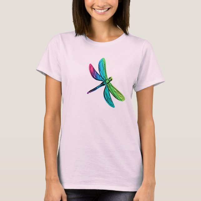Rainbow Dragonfly T-Shirt (Vorderseite)