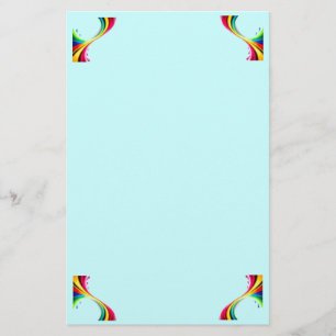 Rainbow-Drehungen Briefpapier