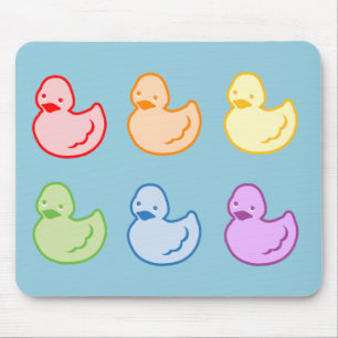 Rainbow Duckies Mousepad