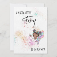 *~* Rainbow Dust Baby Girl Fairy Dusche Einladung