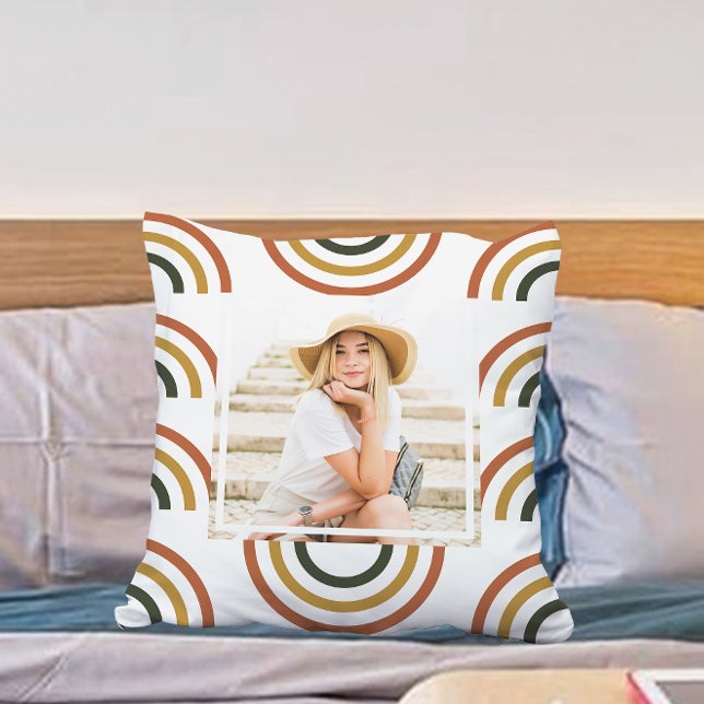 Rainbow Earth Tones Foto Kissen (Von Creator hochgeladen)