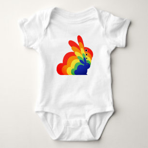 Rainbow Easter Bunny - Ostern Baby Strampler