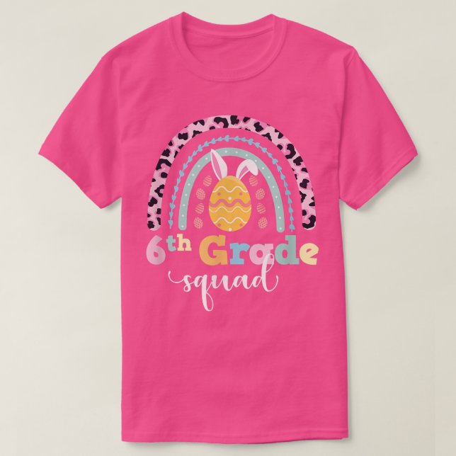 Rainbow Easter Bunny Teach T-Shirt (Design vorne)