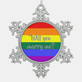 #rainbow ehe Vorschlag Weihnachtsdekoration Schneeflocken Zinn-Ornament