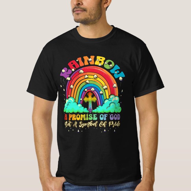 Rainbow ein Versprechen Gottes nicht ein Symbol de T-Shirt (Vorderseite)