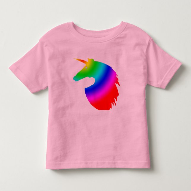 Rainbow-Einhorn Kleinkind T-shirt (Vorderseite)