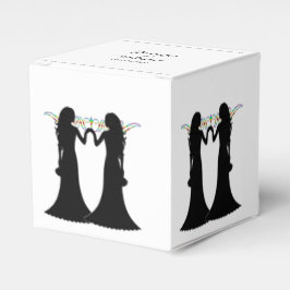Rainbow Elegance Gastgeschenk Hochzeit Box Geschenkschachtel
