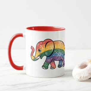 Rainbow Elephant Tasse