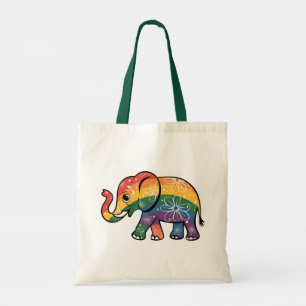Rainbow Elephant Tragetasche