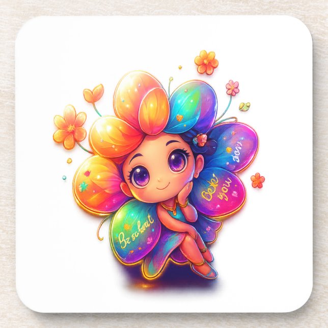 Rainbow Fairy Dessous de verre - Cute Motivational (Devant)