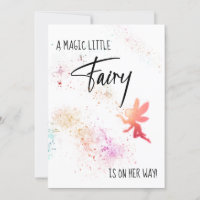 *~* Rainbow Fairy Dust Baby Shower Einladung
