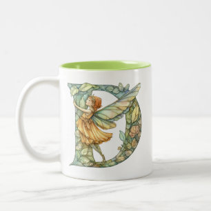 Rainbow Fairy Initial 'D' Zweifarbige Tasse