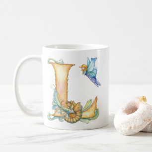Rainbow Fairy Initial 'L' Kaffeetasse