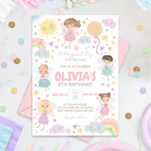 Rainbow Fairy Invitation Fairies Rainbows