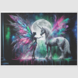 Rainbow Fairy Pegasus Tissue Seidenpapier