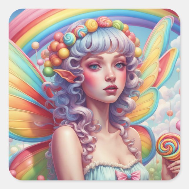 Rainbow Fairy Sticker (Vorderseite)