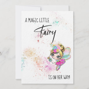 *~* Rainbow Fairy Sweet Baby shower Invitation