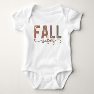 Rainbow Fall Vibes Baby Strampler