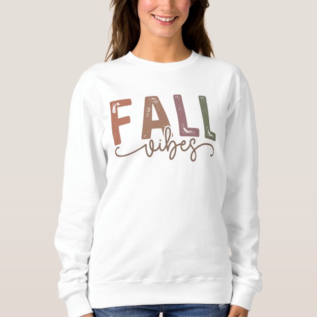 Rainbow Fall Vibes Sweatshirt (Vorderseite)