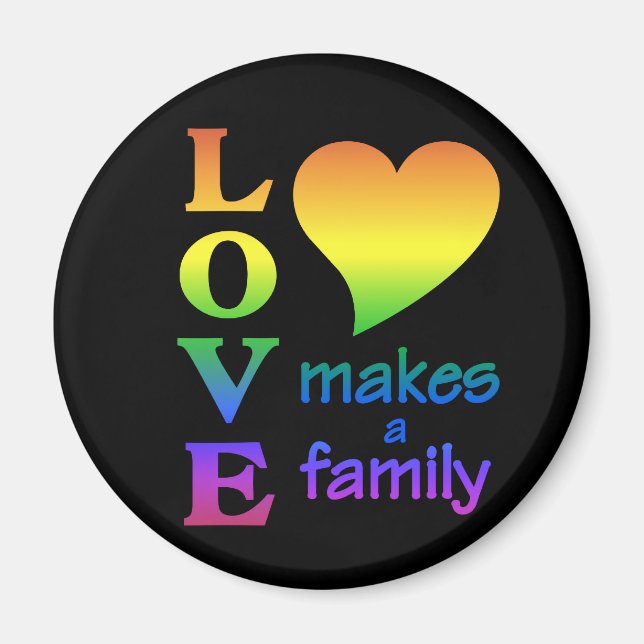 Rainbow-Family-Magnet Magnet (Vorne)