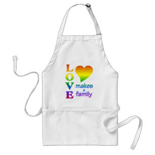 Rainbow Family Schürze - wählen Sie Stil, Farbe