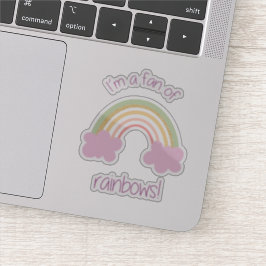 Rainbow Fan Sticker