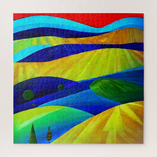 Rainbow Fantasy Hills Landschaft (Vertikal)