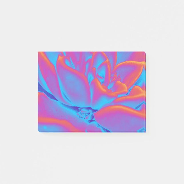 Rainbow-Farbe Sukkuläre Pflanze Post-it Klebezettel (Vorderseite)