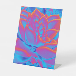 Rainbow-Farbe Sukkuläre Pflanze Sockelschild