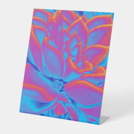 Rainbow-Farbe Sukkuläre Pflanze Sockelschild