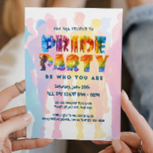 Rainbow-farbene Buchstaben - Party