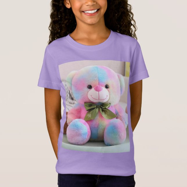 Rainbow-farbene hässliche T - Shirt für Kinder - S (Vorderseite)