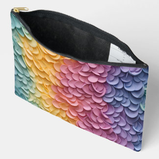 RAINBOW FARBIERTE 3D-BLUME ZUBEHÖRTASCHE