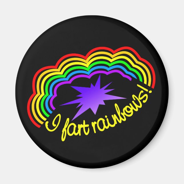 Rainbow Farts magnet (Vorne)